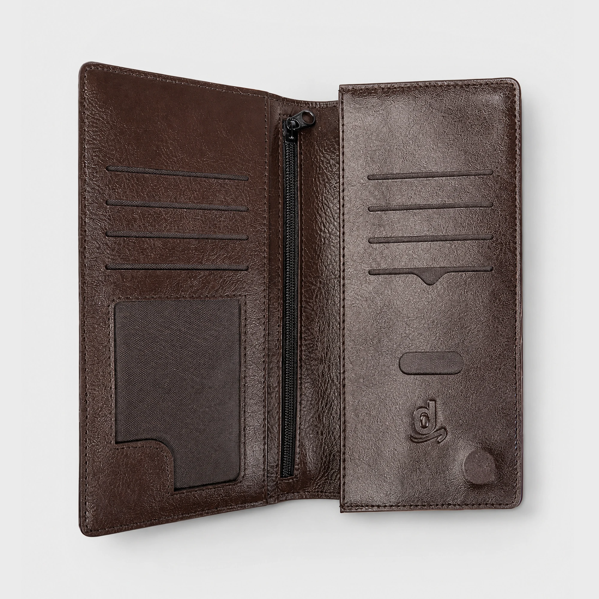 Corsen Z Pati Long Leather Wallet Chocolate - DWCZ222C